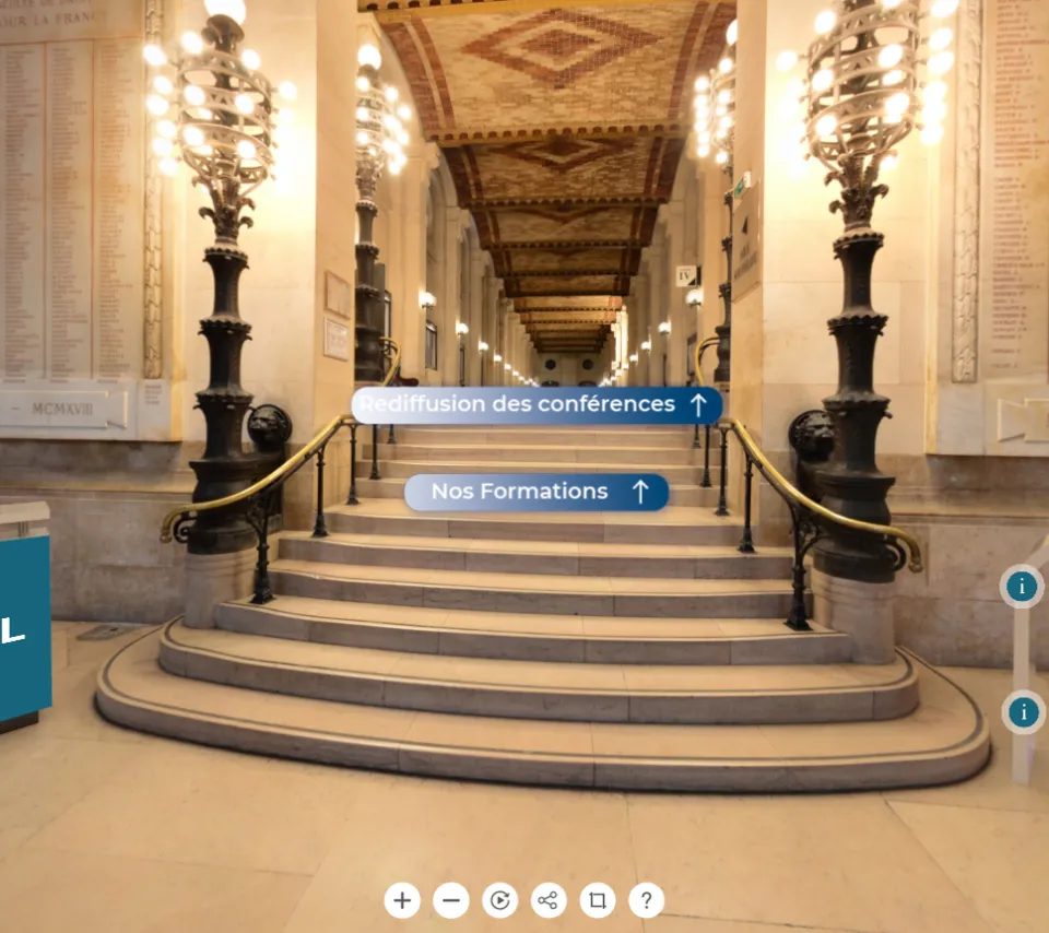 Capture d'écran de la plateforme de l'évènement Journée des masters d'économie 2021