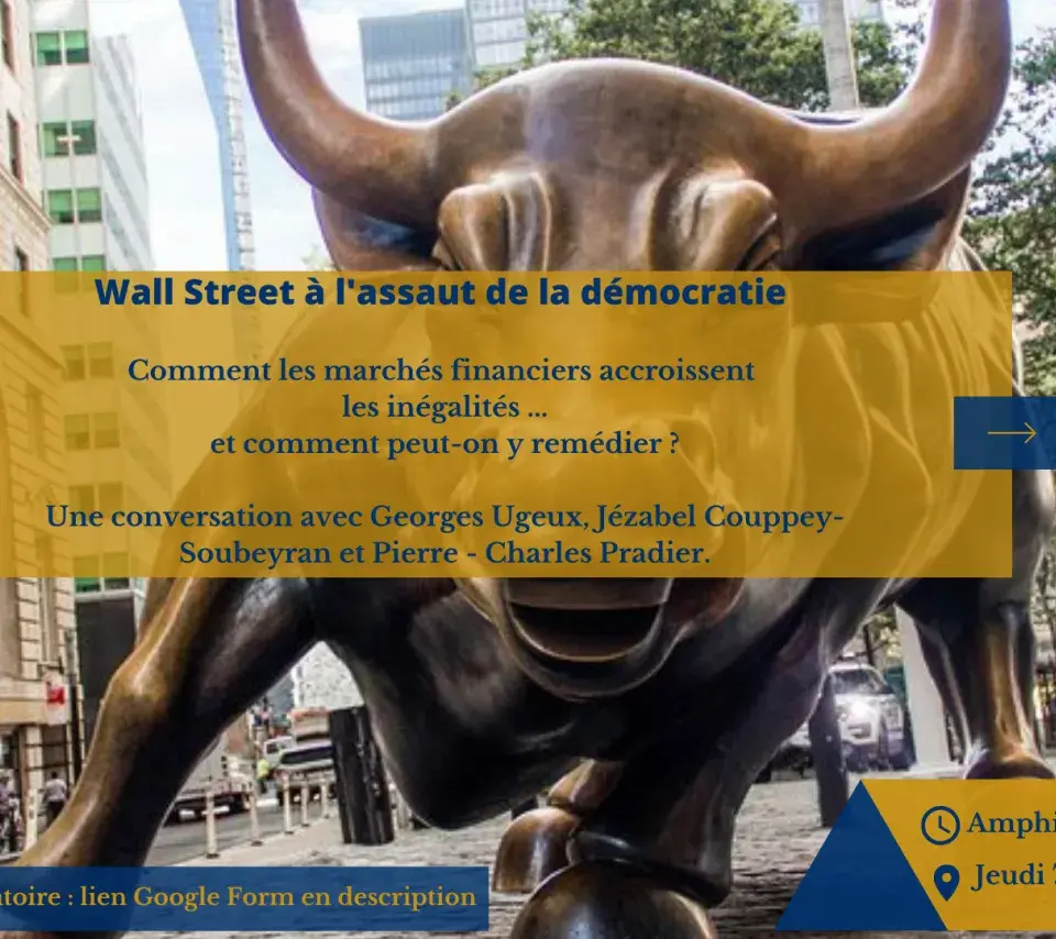 Flyer Conférence de Georges Ugeux - jeudi 7 octobre 2021 en Sorbonne