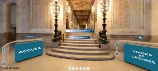 Capture d'écran de la plateforme de l'évènement Journée des masters d'économie 2021 Capture d'écran de la plateforme de l'évènement Journée des masters d'économie 2021